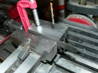 12. Slide & fixture clamped.JPG