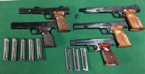 S and W models 41 and 46 with magazines.jpg