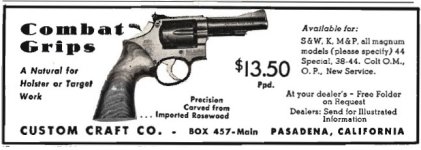 Custom Craft ad Combat Grips  Pasadena, CA 1959 cl.jpg