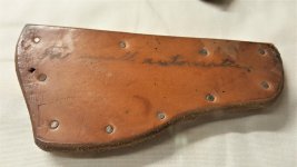 Zwiener and Rabensburg Exhibit Top Corner of Display Case with Holster Insert Labeled for Small .jpg