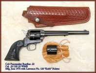 Colt Peacemaker Buntline .22, Lawrence Holster.jpg