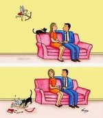 Cupid and the cat.JPG