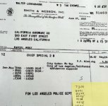 invoice for 12 Chiefs to LAPD, 6-27-1952.jpg