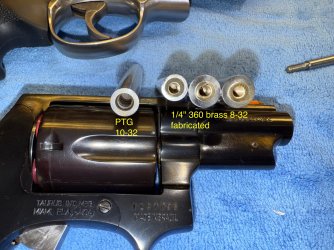 IMG_0867Gunsmith Revolver Cylinder Bore Alignment Pin Gauges Fabricated Brass 8-32 Inserts 05....jpg