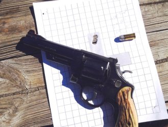 1955 and 25 yard group - lee 260fp at 1100 fps.jpg