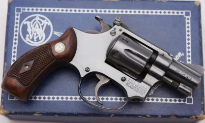 S&W Pre-34 .22-.32 Kit-Gun 2-Inch Barrel Blue Finish Ser.No. 9757 Shipped Dec.,1954 (Right Sid...jpg