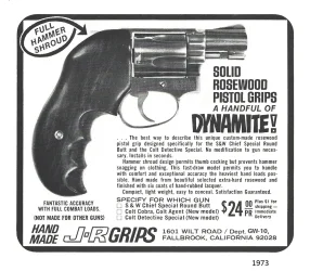 JR hammer shroud grips ad  1973.webp