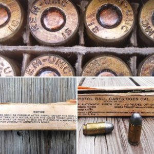 Remington/UMC U.S. Military ammo in .45 acp from 1918.....