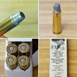 Elmer Keith "Hell I was There" .44 magnum ammunition
