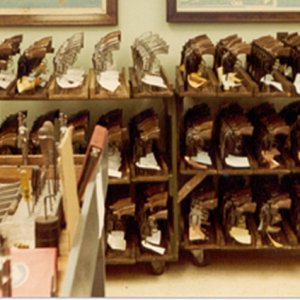 400 revolvers built by a previous armorer's class
inspected by instructors for next class to repair.