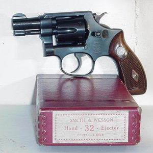 I frame .32 S&W long shipped February 1952 
appears to be unfired.