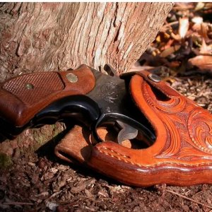 S&W Model 10-5 & tooled holster