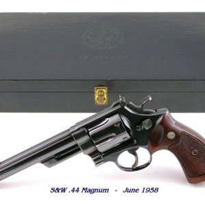 S&W .44 Magnum, June 1958