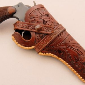 M&P with an Abercrombie & Fitch marked colorado Saddlery holster