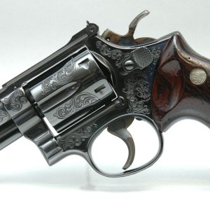 Model 19-3, Class C-engraved and shipped in October 1971 to Rex Firearms in NYC