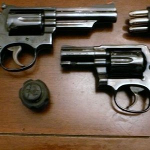 S&W Model 10 & 19 with Safariland Speed Loaders and Winchester Silvertip .357 Mag. ammo