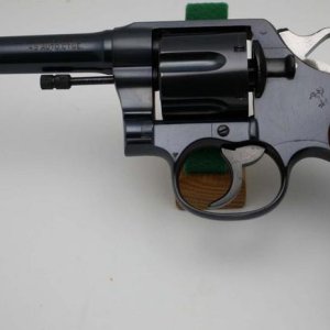 Colt New Service serial 180639 5 1/2 inch barrel 45 ACP with military inspectors mark but no other military markings. Most likely assembled after WW 1