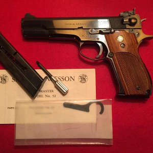Model 52-2 38 Target SN Circa 1969 Model Number Circa 1971