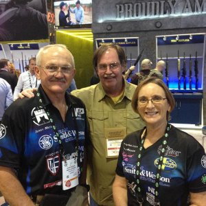 Jerry his wife and me at 2016 Shot Show
