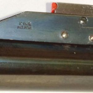 King red dot reflector sight added to 38 caliber Colt New Service