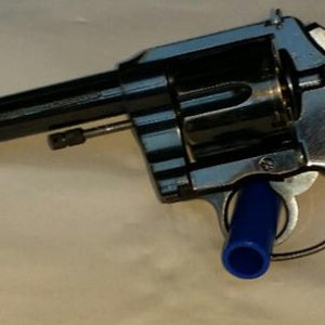 Colt New Service Target barrel markings for 44 RUSSIAN only and early gun shipped in 1909.