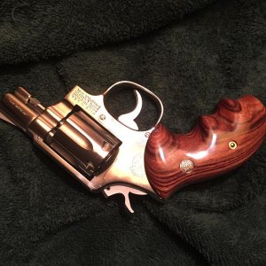 M64-2 SS Snub With Culina Kingwood Rosewood Grips - Best Grips Ever Made