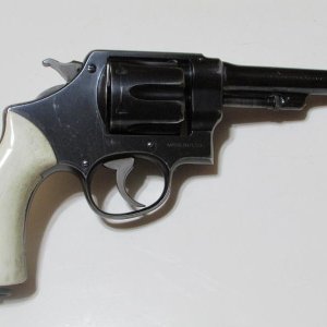 Second Model 44HE With Stag Grips 5" Barrel