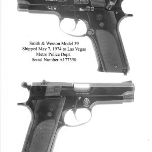 Model 59 shipped to Las Vegas Metropolitan Police Department