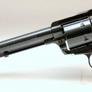 Ruger NM Super Blackhawk with 10-inch barrel and Sambar stag grips by Lett