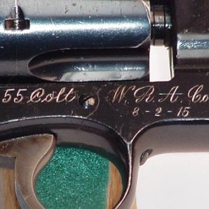 2nd model HE 455 Colt caliber shipped to Winchester July 1915 to develope their version of the Eley 455 cartridge.