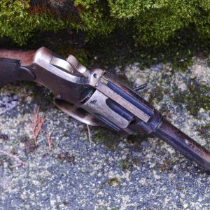 Sight detail of King modified "fixed sight target" Model of 1905