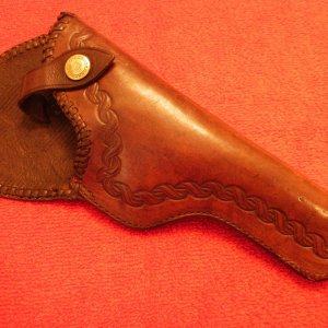 Prewar Lawrence Model 9 22A Holster For A Colt Woodsman With A 4 1/2” Barrel