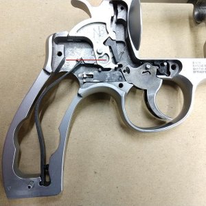 N frame with custom mainspring