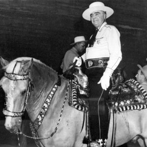 Sheriff Eugene Biscailuz LA County 1950s Rodeo