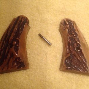 S&W Sambar Stag K Frame Service Style Grips