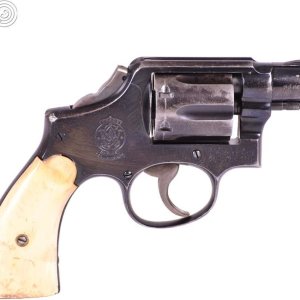 mdl 10-5 with ivory. scuffed up, looks like it was tossed out of a moving vehicle. second revolver bought for the grips