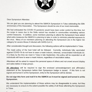 Letter SWCA