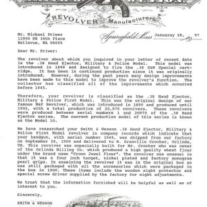 1899 1949  factory letter