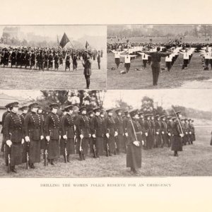 Womens Police Reserve armed with Winchester 1892 SRC's.  Photo NYPD Annual Report 1918.