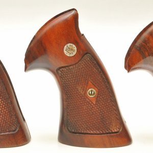 Unusual N-frame stocks without the relieved area on the left stock panel
