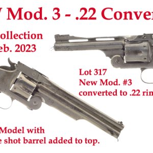 22 rimfire conversion S&W Model 3s - RIA Feb 2023
