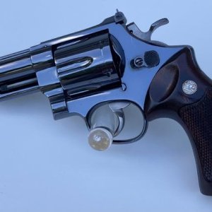 Pre-model 29 44 Magnum with factory 5-inch barrel
