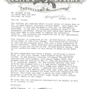 78222 Factory Letter