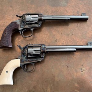 USFA Single Actions
Bisley Target (top)
SAA Flat Top Target (bottom)