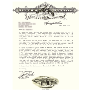 Factory letter