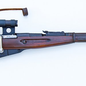 The Soviet Union's Model 1891/30PU Mosin-Nagant sniper rifles were prolific during WWII and were extremely effective against German targets.  These an