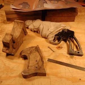 DSC 0676

French walnut blank is planed to thickness, routed and fit to frame and holes drilled.