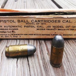 .45acp Remington/UMC 230 gr Hardball made in 1918.