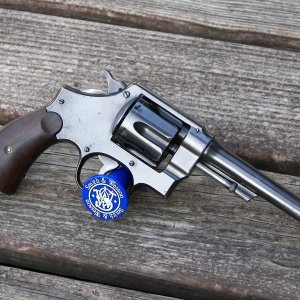 Smith & Wesson model of 1917 .45 acp that shipped in February of 1918.