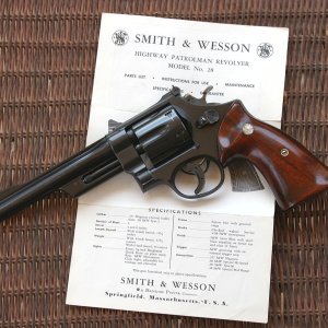 This model 28-2 Highway Patrolman was my first magnum Smith & Wesson.  It left the factory in January, 1967, and I bought it new in that year for $110